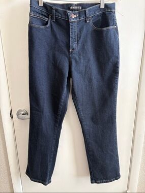 NWOT Lee Relaxed Fit Preppy Women’s Jeans in Dark Blue SZ 8P